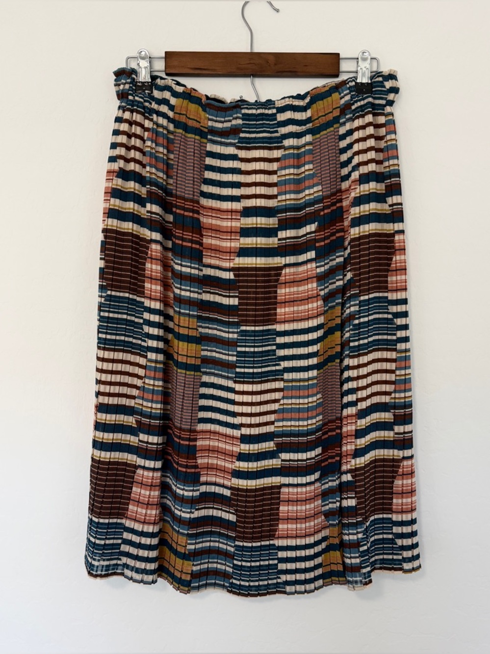 Zara Trafulac Geometric Print Pull On Skirt